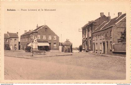 [-5%] BELGIQUE - Bellaire - Place Léonard et le Monument - Carte postale ancienne