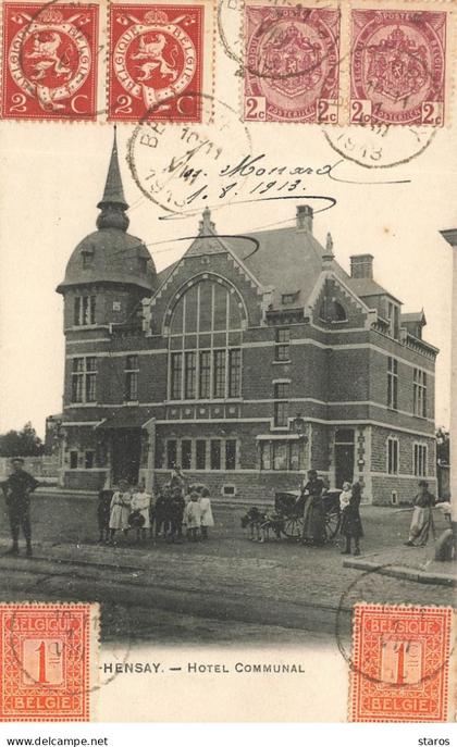 Belgique - BEYNE-HEUSAY - Hôtel Communal - Attelage de Chien
