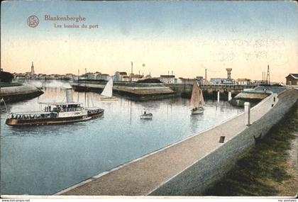 71319550 Blankenberghe bassins du port Schauffelraddampfer