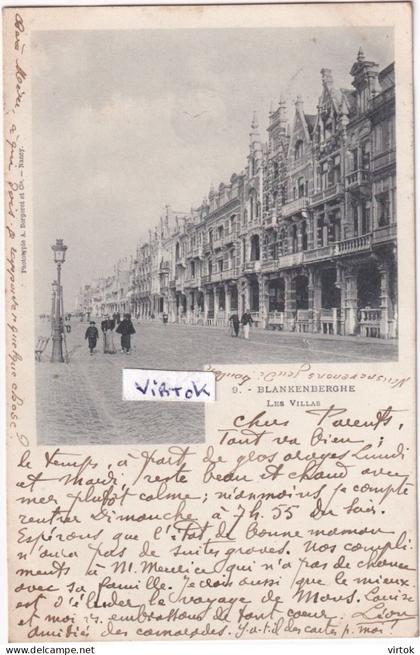 BLANKENBERGE :   (  1900 met zegel )