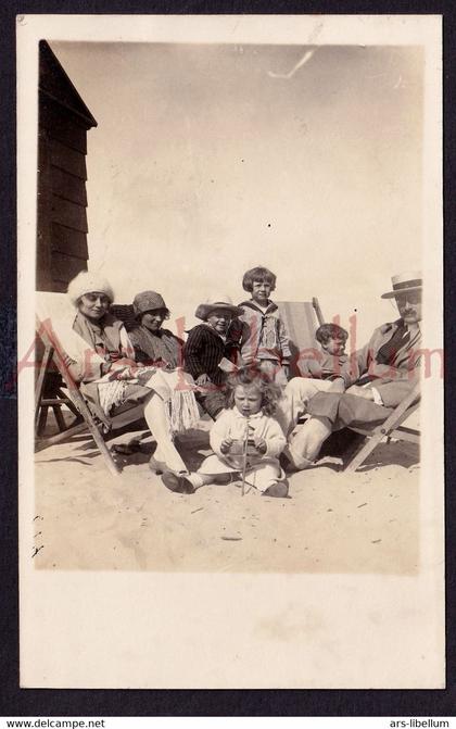Photo ancien / familie Ardiaensens, Gent / famille / family / Blankenberge / 1925 / 2 scans