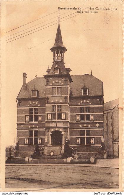 BELGIQUE - Boortmeerbeek - Het Gemeentehuis met voorplein - Uitg Alf Waeynborghs - Vue façade - Carte Postale Ancienne
