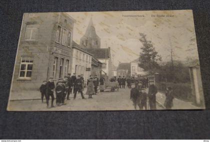 Boortmeerbeek De Statie Straat 1913 , Tram,belle carte ancienne,originale pour collection