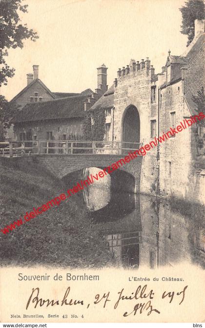 Souvenir de Bornhem - L'Entrée du Château - Bornem