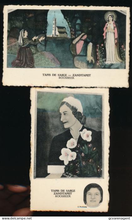 ROOSBEEK.  ZANDTAPIJT.  2 KAARTEN