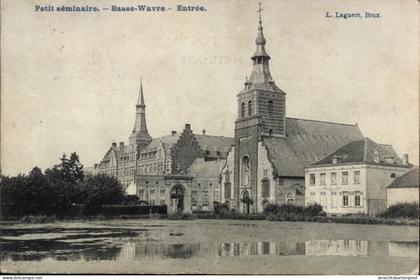 CPA Basse Wavre Brabant wallon, petit séminaire, église