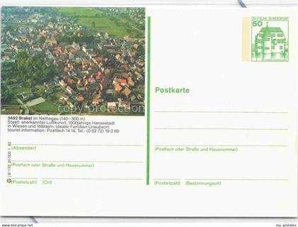 Brakel Westfalen Panorama Luftkurort 1000jaehrige Hansestadt Luftaufnahme