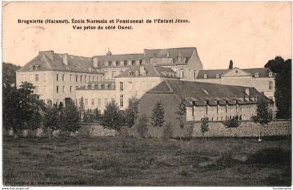 CPA Carte Postale Belgique Brugelette Ecole Normale et Pensionnat de l'enfant Jésus côté ouest 1909VM99295