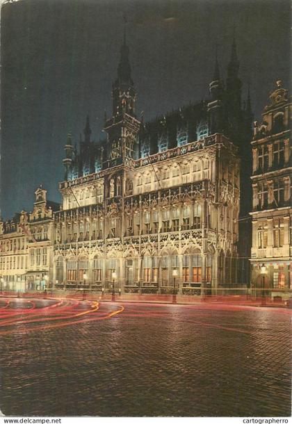 Belgium Bruxelles Market Square Kings House night view