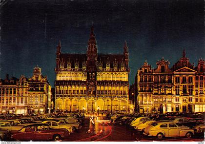 CPM - BRUXELLES - Grand'Place et Maison du Roi la nuit
