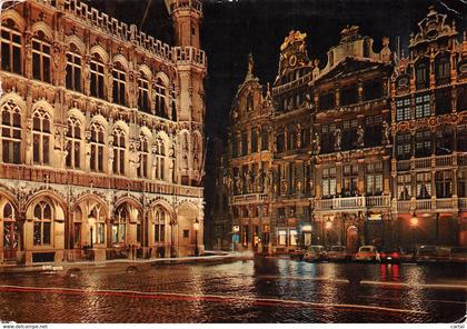 CPM - BRUXELLES - Grand'Place la nuit