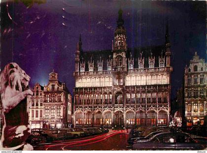Belgique - Bruxelles - Brussel - Grand place - La maison du Roi la nuit - CPM - Voir Scans Recto-Verso