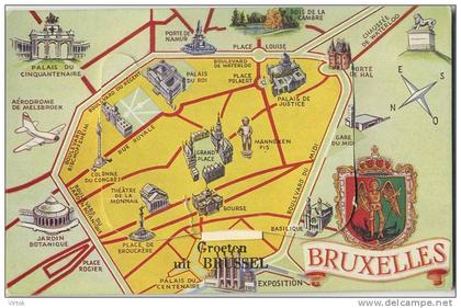 Bruxelles       (  carte a système - images complet )