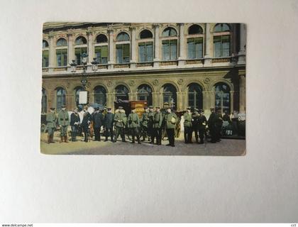 Bruxelles  (Soldats allemands devant la gare du Nord)  FELDPOST