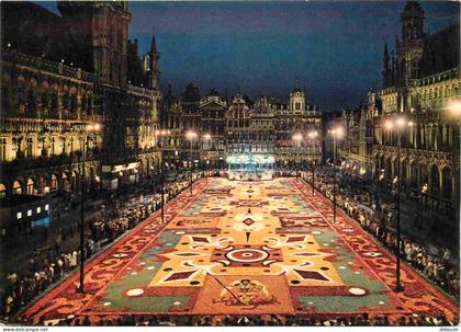 Carte Postale - Belgique - Bruxelles - Brussel - Grand place - Tapis de fleurs la nuit  - CPM - Voir Scans Recto-Verso -