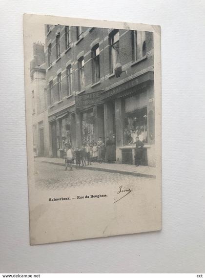 Schaerbeek  Schaarbeek  Bruxelles    Rue de Beughem  (vue sur Imprimerie J Verbrugghe)