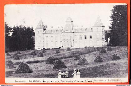 00672 ◉ Titre Fauté ◉ LAMONTZE pour LAMONTZEE Burdinne ◉ Chateau ◉ 1904 à DELAUNAY N-D B. S Jersey ◉ Collection J.M.G