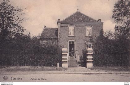 R24- BURDINNE - LA MAISON DU MAIRE - ANIMATION - HABITANT - ( 2 SCANS )