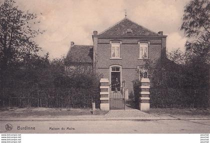 R24- BURDINNE - LA MAISON DU MAIRE - ANIMATION - HABITANT - ( 2 SCANS )