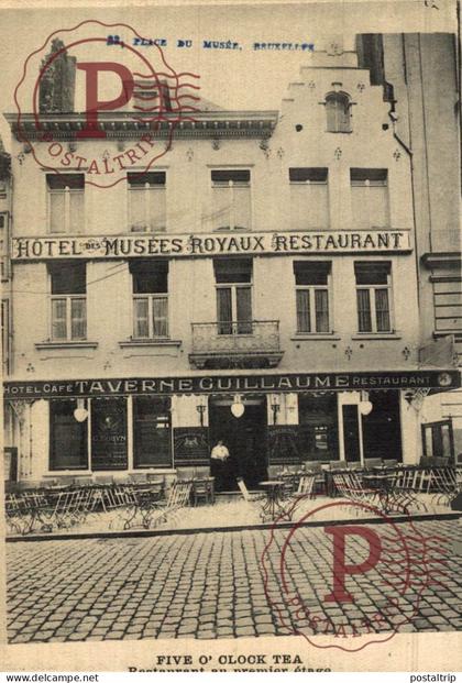 BELGICA. Belgien. Belgium. BRUXELLES. Hôtel des Musées Royaux Five o' clock Tea