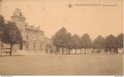CHAPELLE LEZ HERLAIMONT. PLACE COMMUNALE