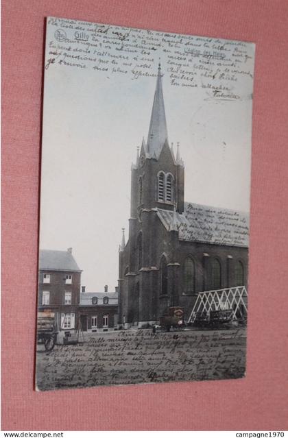 CPA A VOIR - GILLY ( CHARLEROI ) - EGLISE DES HAIES ( KERMESSE DUCASSE SUR LA PLACE ) - 1906