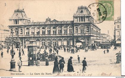 BRUXELLES   LA GARE DU NORD           2 SCANS