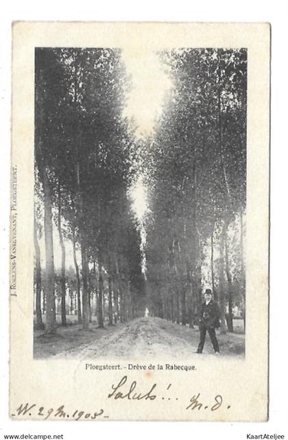 Ploegsteert - Drève de la Rabecque.