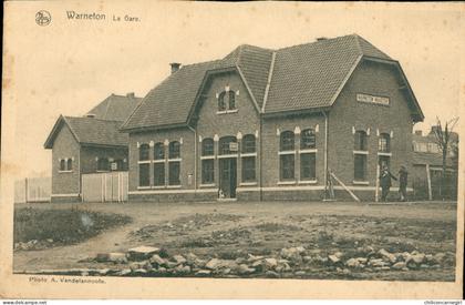 * WARNETON - La Gare - Statie - COMINES WARNETON - KOMEN WAASTEN - Animée - Edit. VANDELANNOOTE NELS