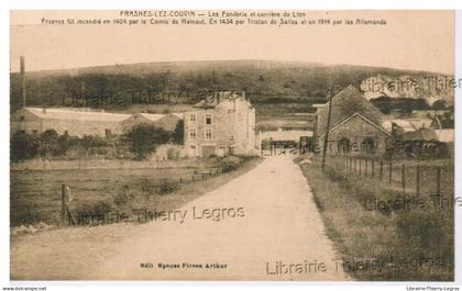 CPA  Frasnes - lez - Couvin les Fonderie et Carrière du Lion      Couvin