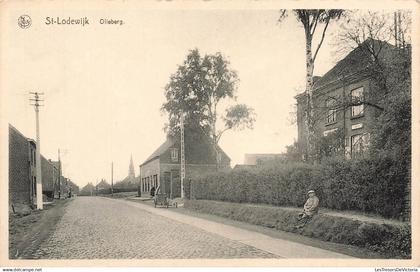 [-5%] BELGIQUE - Deerlijk - St Lodewijk - Olieberg - Nels - Animé - pavé - Bulcaen-Soen - Carte postale ancienne