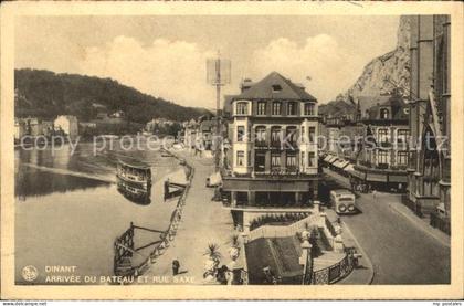 Dinant Wallonie Arrivee du Bateau et Rue Saxe