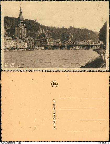Postkaart Dinant Dinant Pont et Eglise 1929