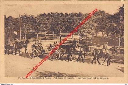 Camp d'Elsenborn Kamp - op weg naar het schietterrein - Elsenborn (Kamp)