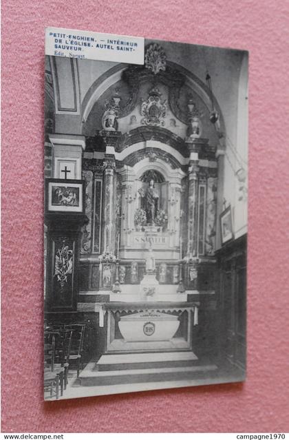 CPA - PETIT ENGHIEN ( LETTELINGEN EDINGEN ) - INTERIEUR DE L'EGLISE - AUTEL SAINT SAUVEUR - 1909