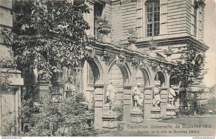 [-10%] BELGIQUE - Bruxelles - Expositions Universelles 1910 - Pavillon de la ville de Bruxelles - Carte Postale Ancienne