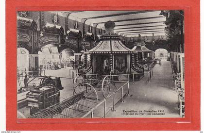 BELGIQUE - BRUXELLES - EXPOSITIONS UNIVERSELLES DE 1910 - Interieur du Pavillon Canadien -C9401