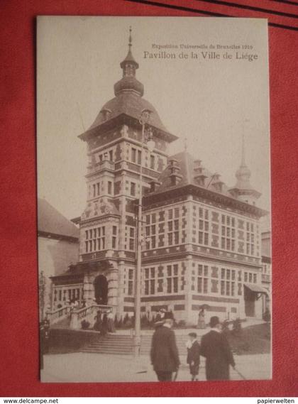 Bruxelles / Brussel - Exposition Universelle de Bruxelles 1910: Pavillon de la Ville de Liége