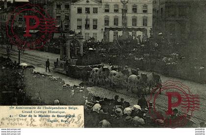 BRUXELLES  FETES DU 75 ANNIVERSAIRE DE L'INDEPENDANCE BELGE