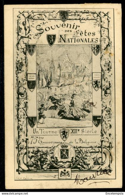 CPA - Carte Postale - Belgique - Souvenir des Fêtes Nationales  (CP22892)