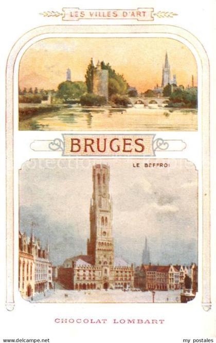 Bruges BRUGGE Belgie Les Villes d’Art Le Beffroi Chocolat Lombart