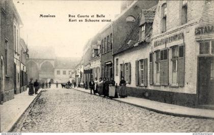 CPA Messines Mesen Westflandern, Rue Courte et Belle