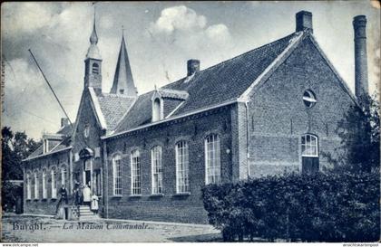 CPA Burcht Flandre orientale, Maison Communale