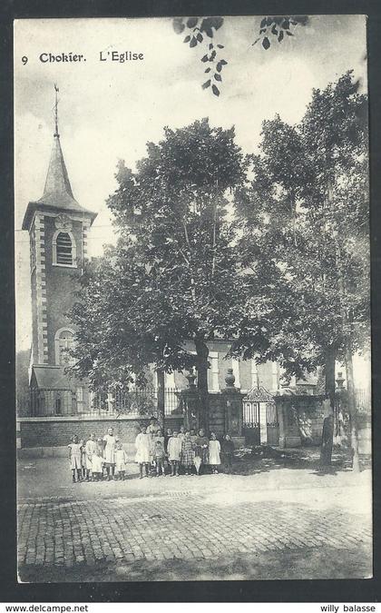 +++ CPA - CHOKIER - FLEMALLE - L'Eglise - Carte Animée  //