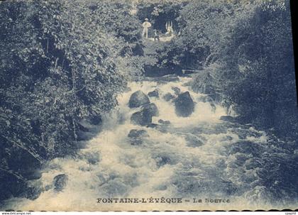CPA Fontaine L'Eveque La Source
