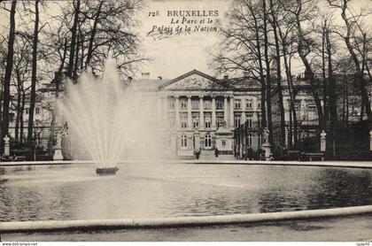 CPA Bruxelles Le Parc et le Palais de la Nation