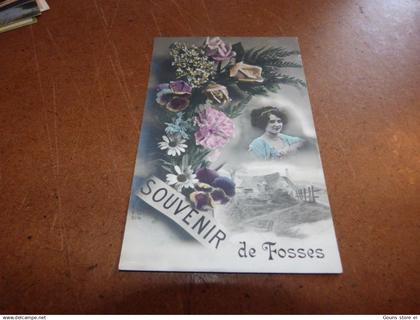 BC28-22 Cpa SOuvenir - Bonjour - AMitié - Kus  - Baiser -  de Fosses la Ville