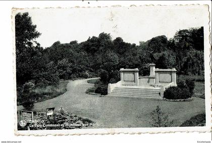 CPA-Carte Postale- Belgique-Frameries- Le Parc Communal et Monument aux Morts VM27244mo