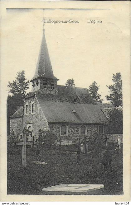 GEER. HOLLOGNE SUR GEER.  L'EGLISE.