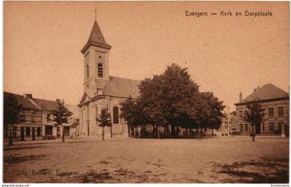 CPA Carte Postale Belgique  Evergem  Kerk en Dorpplaats    VM101726